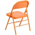 thumbnail image 3 of Bowery Hill Metal Folding Chair Orange, 3 of 4