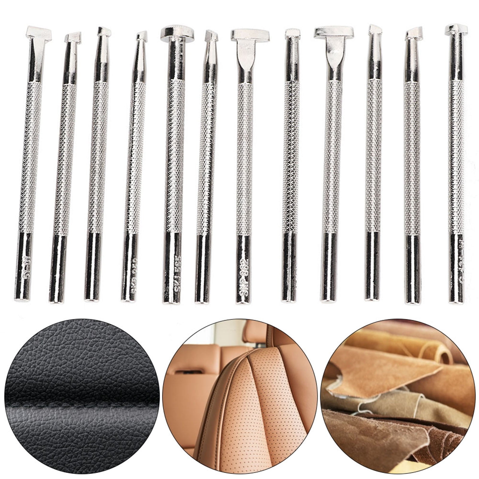 Stuffing Material Leather Stamp Leather Craft Tools, Leather Engraving, Pattern Carving Tool, Leather Embossed, Leathercraft Carving, Leather Stamps, Alloy, Conducive for Home Craft Tool