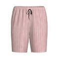 thumbnail image 4 of Fotbe Pink Stripes Pajama Shorts for Men, Men's Pajama Bottoms, Sleepwear,Short Pajama Pants-XX-Large, 4 of 9