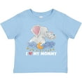 thumbnail image 3 of Inktastic I Love My Mommy Cute Elephants with Moon and Stars Boys or Girls Baby T-Shirt, 3 of 5