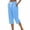 #07 Sky Blue 【Mix, Match & Rotate: Stock Up on Daily Colors】, variant on Women's Cotton Loose Straight Pants with Pockets, Mid Elastic Waist Drawstring, Side Slits Buttoned, Casual Business Beach Lounge Capri Pants | VerBelle,Black L
