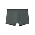 thumbnail image 2 of ZQUUVOU Men's Boxer Briefs Solid Color Elastic Waist Casual Underwear (Dark Gray,3XL), 2 of 9