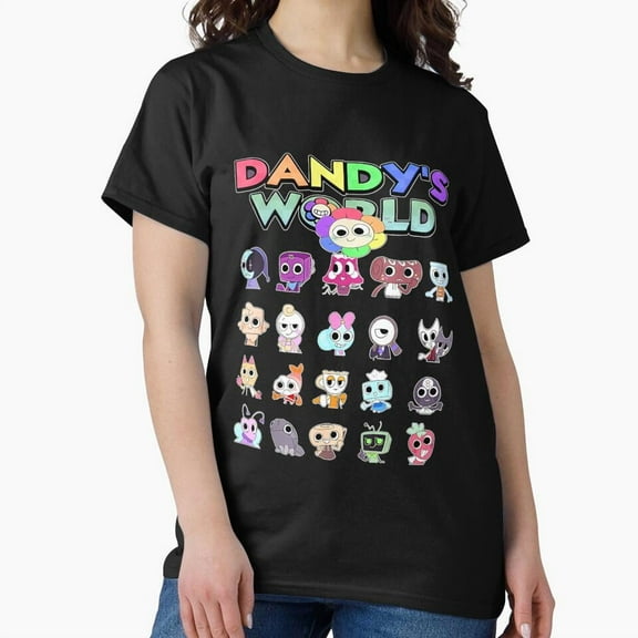 Dandy World Christmas Characters Parody Cute Festive Style Unisex T-Shirt, up to size 5XL