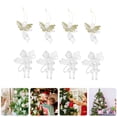 thumbnail image 2 of DRAFIDEEP Christmas Style Angel Shape Hanging Ornaments 8Pcs 9x7x3 in Large, 2 of 7