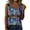 #03Light Blue, variant on Floral Print Square Neck Sleeveless Tank Top for Women - Casual Summer Blouse Purple M