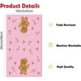 thumbnail image 2 of Gingerbre Decor Christmas Kitchen Towels Set of 2 Christmas Tree Candy Cane Pink Absorbent Hand Towel Dish Towels for Kitchen Home Decoration 18x26 Inch, 2 of 5