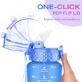 thumbnail image 6 of Oldley Kids Plastic Water Bottle with Straw Lid，12oz Leak-Proof Tritan Water Bottle, BPA-Free, Includes 10 Stickers & Cleaning Brush, Perfect for Boys & Girls, 6 of 6