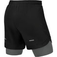 thumbnail image 6 of RDX Men’s Running Shorts, 2 in 1 Athletic Breathable Short Compression Liner, 2 Zipper and 2 Phone Pockets, Lightweight Quick Drying Elastic Shorts for Sports Workout Jogging Cycling Gym Bodybuilding, 6 of 6