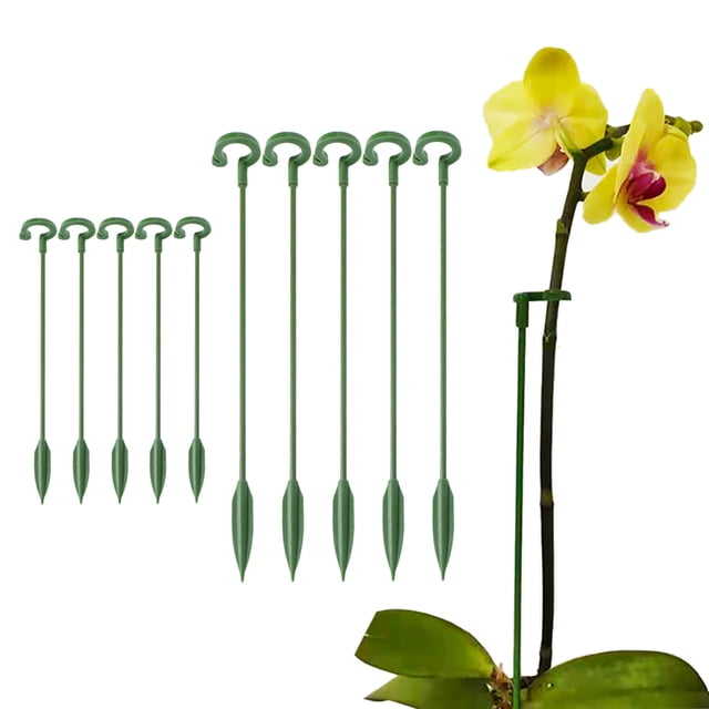 Soporte para palos de plantas, paquete de 10, soporte para plantas, estacas para plantas, soporte para plantas, maceta, enrejado trepador