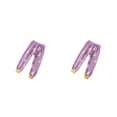 thumbnail image 2 of Qarigey Pantalones cálidos elásticos para niños, pantalones para el hogar transpirables a prueba de viento, amigables con la piel, ropa Violeta 100cm 2piezas, 2 of 6