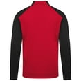 thumbnail image 3 of Men's Levelwear Red Calgary Flames Bayou Insignia Core Quarter-Zip Pullover Top, 3 of 3