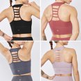 thumbnail image 3 of TFixol Sujetador deportivo acolchado para mujer con espalda de nadador y realce, 3 of 8