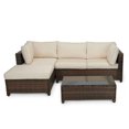 thumbnail image 1 of Edyo Living Ensemble d'Assises Modulaires en Rotin Brun, Beige, 3 Pièces, 1 of 7