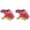 Red 2PCS, variant on Soft Doll Dinosaure Hand Puppets Figure Rubber Realistic Head Animal Arm Dino