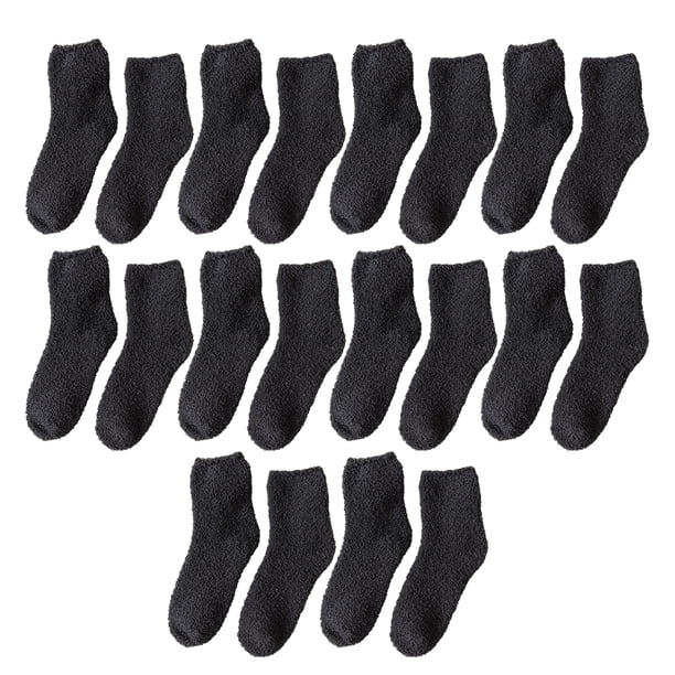 Calcetines gruesos Wosthever de elasticidad de piel Extra de textura exquisita para el calor resistentes al desgaste Gris profundo