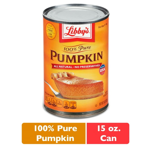 Nestle LIBBYS 100 Pure Canned Pumpkin Puree 15 oz. Can