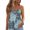 Cyan, variant on Womens Summer Strapless Tube Tops Floral Print Smocked Bodice Bandeau Blouses Sleeveless Off Shoulder Casual Loose Fit Beach Vacation Shirts Top Red M
