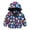 442# Navy, variant on Girls Jackets Children Toddler Long Sleeve Cartoon Print Light Trendy Hooded Jacket Leisure Windbreaker Versatile Top Coat Outwear Size 18 M-24 M