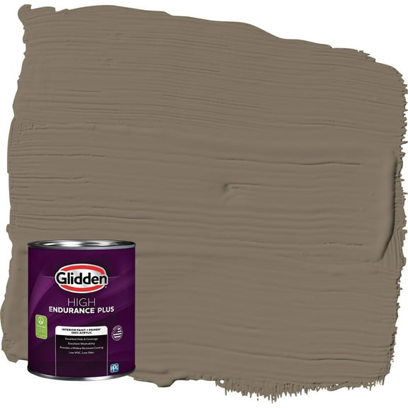 Glidden HEP Clam Shell / Beige Semi-Gloss Interior Paint with Primer, 1 Quart