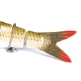 thumbnail image 6 of RICHMJ Multi Jointed Fishing Lures, 5.3in 8-Segment Lifelike Swimbait for Bass Trout Walleye, Slow Sinking Hard Lure with Treble Hooks, Realistic Topwater Freshwater Saltwater Fishing Bait (D), 6 of 8