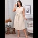 thumbnail image 5 of Vestidos de Verano de Talla Grande - Vestido Informal Sin Mangas con Cuello Redondo y Botones para Mujer Albaricoque XL, 5 of 9