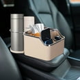 thumbnail image 2 of Universal Car Center Console Organizer with Cup Phone Holder Multifunctional Vehicle Storage Tray for Auto Interior Accessories, 2 of 7