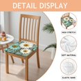 thumbnail image 2 of Daisies and Butterflies Seat Covers for Dining Room Chairs Set Of 6,Stretch Printed Washable Chair Seat Cover with Elastic Ties and Button,Removable Waterproof Couch Cushion Covers, 2 of 6