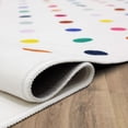 thumbnail image 6 of Mohawk Home Kids Collection Polka Dots Low Pile Stain/Fade Resistant Printed Washable Area Rug, Multicolor, 4' x 6', 6 of 8