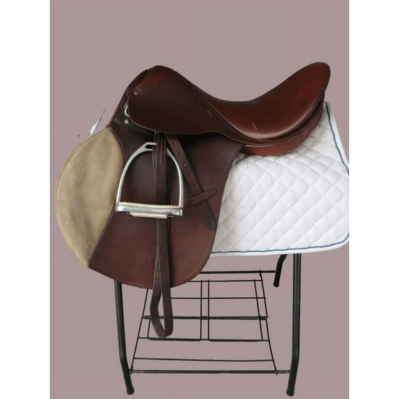 New English Close Contact Leather Jumping Horse Saddle