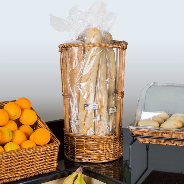 Natural Round Wicker Display Basket - 11