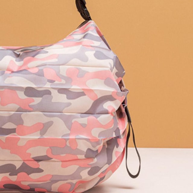 Bolsa de supermercado portátil plegable impermeable ecológica para viajes de compras (B) JShteea Libre de BPA