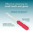 thumbnail image 4 of RADIUS Totz Plus Brush Kids Toothbrush Silky Soft BPA Free ADA Accepted Designed for Delicate Teeth & Gums for Children 3 Years & Up - Blue/Yellow- Pack of 1, 4 of 9