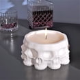 thumbnail image 4 of Skull Mold, 3D Skull Silicone Molds for Resin Concrete Flowerpot Resin Mold DIY Cement Candle Jar Mould Multi-faceted Skull Home Decoration Tool Resin Supplies, 4 of 7