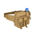 thumbnail image 1 of Riñonera táctica militar, cinturón utilitario impermeable con soporte para botella de agua, adecuado para acampar, montar a caballo, pescar y disparar (negro), 1 of 5