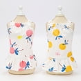 thumbnail image 6 of Dog Camisole Dress Bayberry Printing Two-legged Cotton Ruffled Hem Sleeveless Skirt for Summer, 6 of 8