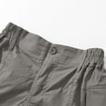 thumbnail image 5 of RYRJJ Cargo Shorts for Women with Pockets Elastic High Waist Lightweight Outdoor Shorts for Summer Casual Loose(Gray,M), 5 of 7