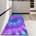 thumbnail image 4 of Purple Blue Tie Dye Pattern Kitchen Rug Mat,Kitchen Runner Rugs Non Skid Washable,Decorative Kitchen Floor Mats for Kitchen,Sink,Laundry,17"X47", 4 of 5
