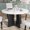 White+Black, variant on Round Dining Table, for the living room or home Office, Mid-Century Modern Style, Origin China Maintenance, Material Tabletop