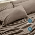 thumbnail image 6 of Bare Home Pillowcase Set - Premium 1800 Collection - Double Brushed - Ultra Soft - Standard Size, Taupe, 4 Count, 6 of 8