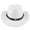 White, variant on Hirigin Cowboy Hat for Women Men Cowgirl Hat Wide Brim Western Hats with Bull Head Panama Fedora Hat