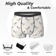 thumbnail image 2 of Men's Boxer Briefs, Cute Chicken Plaid Pattern Soft Comfy Mens Underwear Boxer Briefs Breathable With Widen Waist, 2 of 7