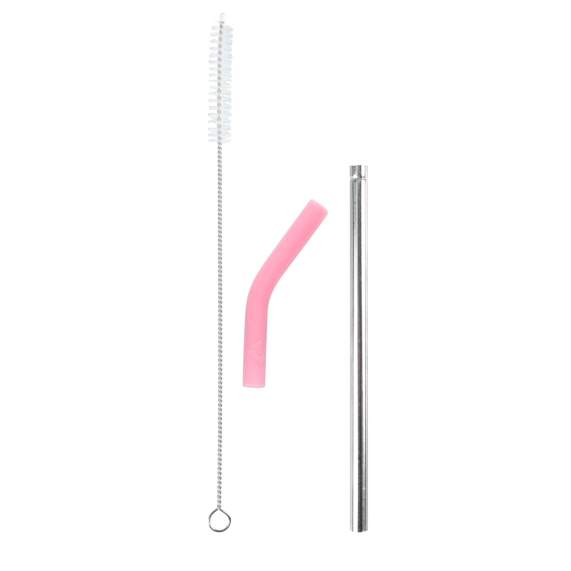 4PK Stainless Steel Straw With Cleaning Brush