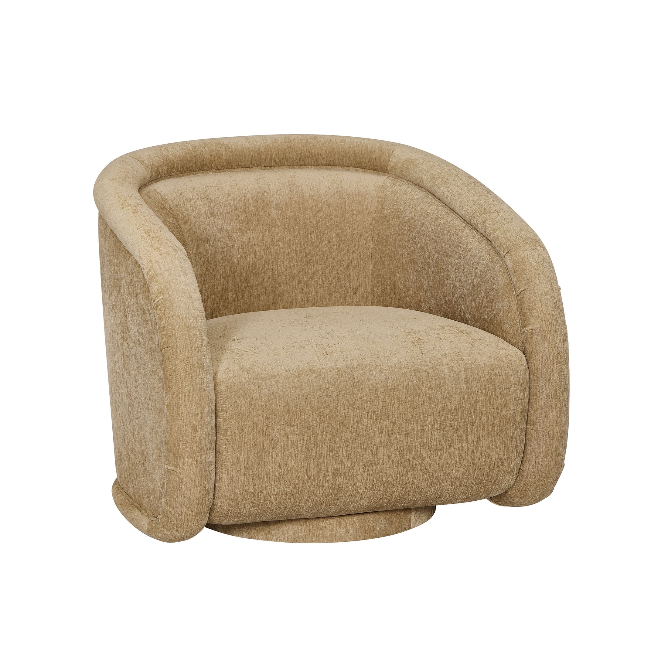 Better Homes & Gardens Sienna Swivel Accent Chair, Caramel Velvet Fabric