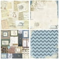 thumbnail image 3 of TIMIFIS Home Decor Stamped Paper Pattern 24 Sheets Vintage Scrapbooking Stamped Paper Flowers Roman DecorFall, 3 of 6