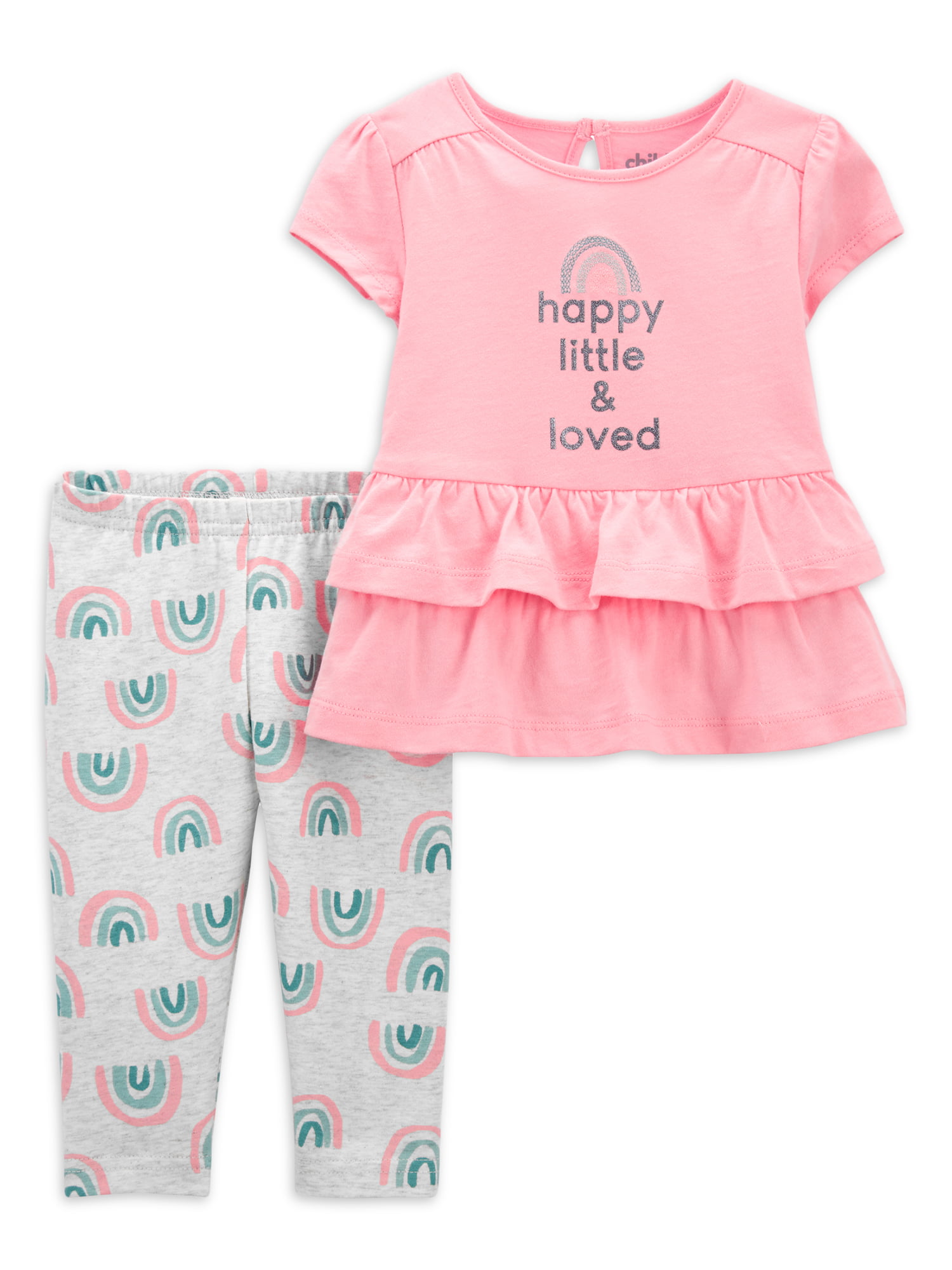 2-Piece Outfit Set Size 2T Carter's Toddler Girls Top & Leggings 4T 3T 