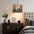 thumbnail image 5 of Linen Drum Lampshades Cranes Beneath Cherry Blossoms Serene Japanese Wildlife 13"x13"x10" Light Shade for Table Lamps Floor Lamp Shades Lampshade Replacement Assembly Required, 5 of 8