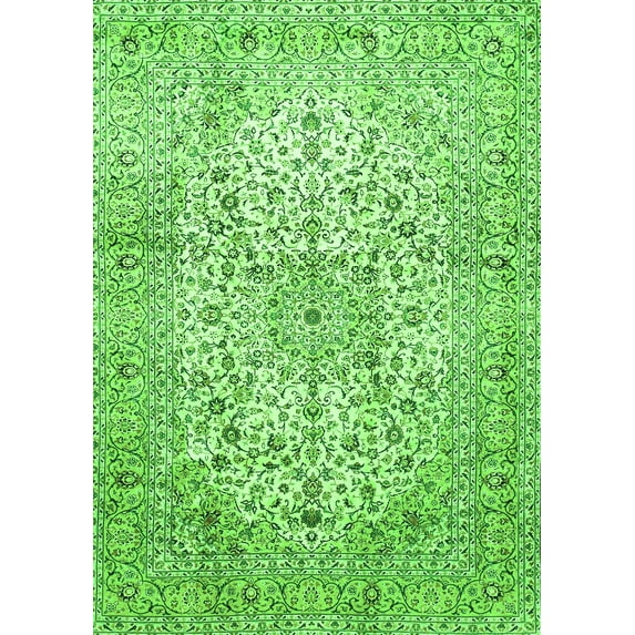 Ahgly Company Indoor Rectangle Persian Green Traditional Area Rugs, 4' x 6'
