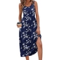 thumbnail image 2 of Wiholl Summer Dresses for Women Flowy Casual Midi Dress Beach Vacation Sundresses with Pockets, 2 of 8