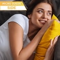 thumbnail image 4 of 18" x 18" Throw Pillow - Gold Rush: 2 PCS / 4 Sided. Luxurious Premium Down Alternative Fill w/ Reversible Cover Microsuede/Microplush Fabric. Forever Fluffy, Beautiful & Supportive. Soft & Comfy., 4 of 9