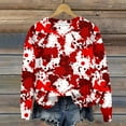 Halloween Costumes for Women Red Letter Print Pullover Tops Long Sleeve